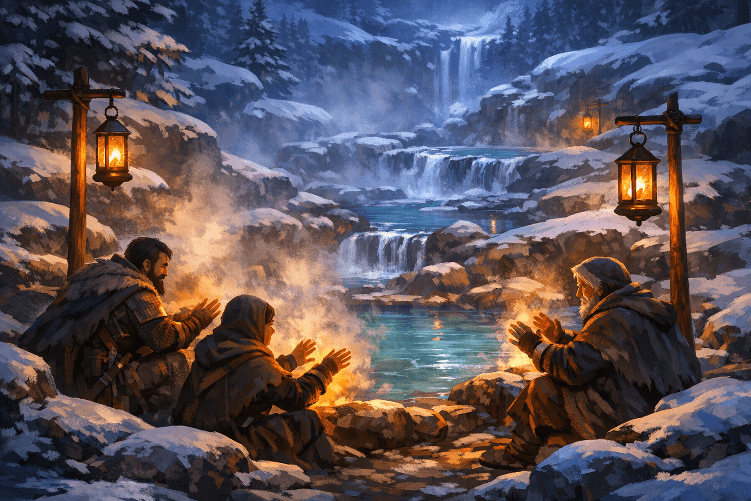 A calm winter scene for new DMs